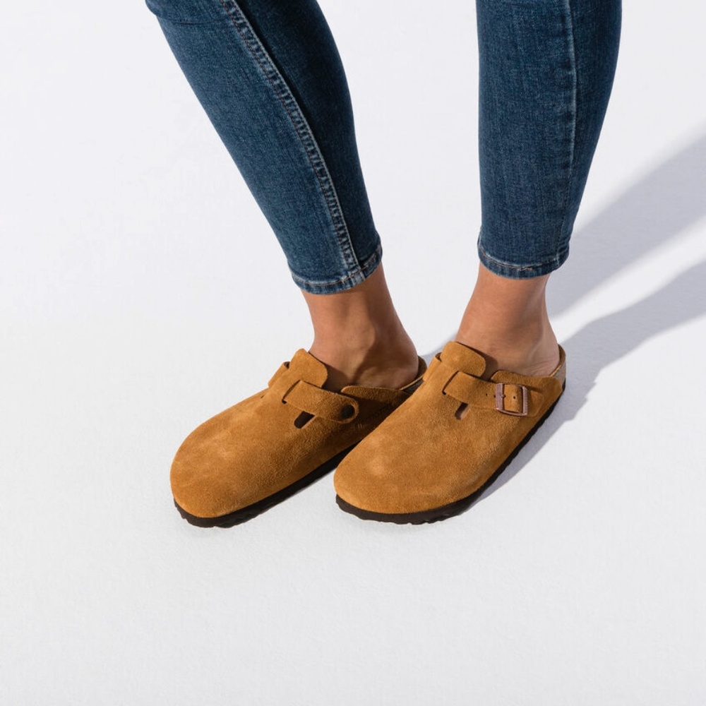 Birkenstock Boston Soft Footbed Suede Leather 36